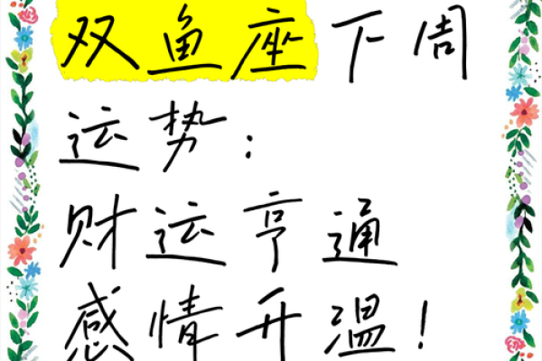 今日双鱼座星座运势爱情事业双丰收财运亨通