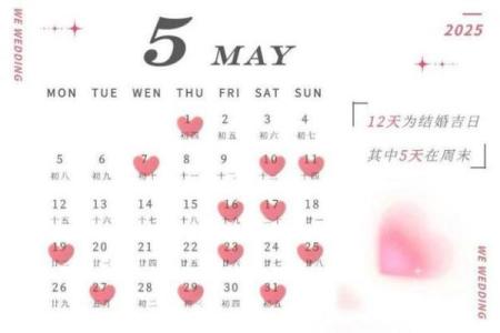 农历2025年结婚最佳日子大全表(2025年结婚的日子)