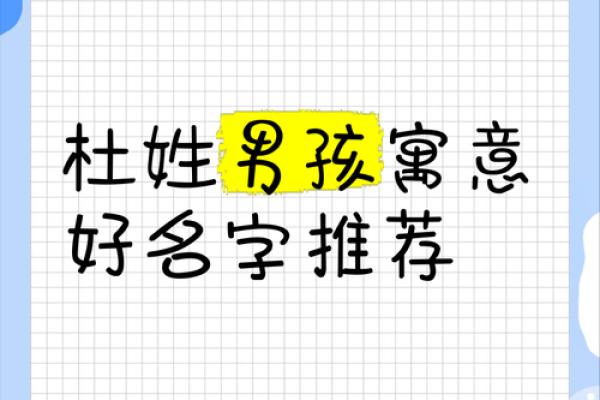 杜姓男孩名字大全-杜姓男孩起名字大全-杜姓名字大全姓名