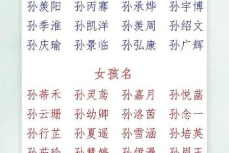 孙姓女孩名字大全-孙姓女孩起名字大全-孙姓名字大全姓名